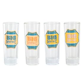 Wanda June Home by Miranda Lambert 4 Piece 2.2 Ounce Shot Glass Set in Teal