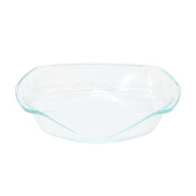 Soho Lounge Carnegie Hill 12 inch x 10 Inch x 2.6 Inch Tempered Glass Roaster Pan with Built-in Handles