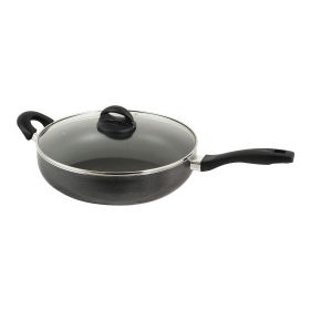 Oster Clairborne 12 Inch Aluminum SautÃ© Pan with Lid in Charcoal Grey