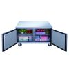 Dukers 15.53cu.ft Double Door Commercial Undercounter Workbench Refrigerator Made by Stainless Steel