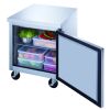 Dukers Single Door Commercial Undercounter Workbench Freezer Made by Stainless Steel