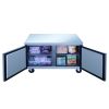 Dukers Double Door Commercial Undercounter Workbench Freezer Made by Stainless Steel