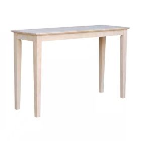 Unfinished Solid Wood . Farmhouse Console Sofa Table