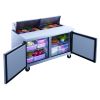 Dukers Commercial Double Door Salad Prep Table Refrigerator 14.33 cu.ft.