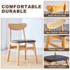 Wood colored MDF desktop with rubber wooden legs, foldable computer desk, foldable office desk