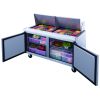 Dukers Commercial Double Door Salad Prep Table Refrigerator 14.33 cu.ft.