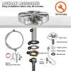 VEVOR Glass Rinser, 10 Powerful Spraying Jets 360° Rotating Cup Rinser for Sink